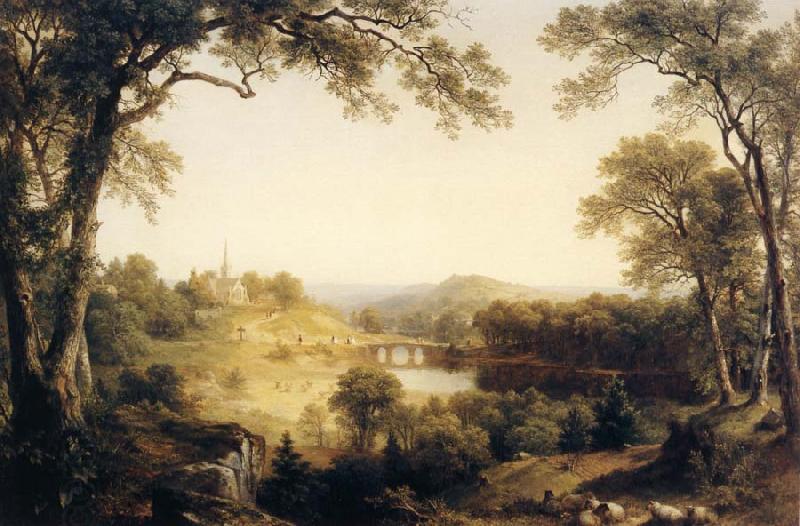 Asher Brown Durand Sunday Morning China oil painting art